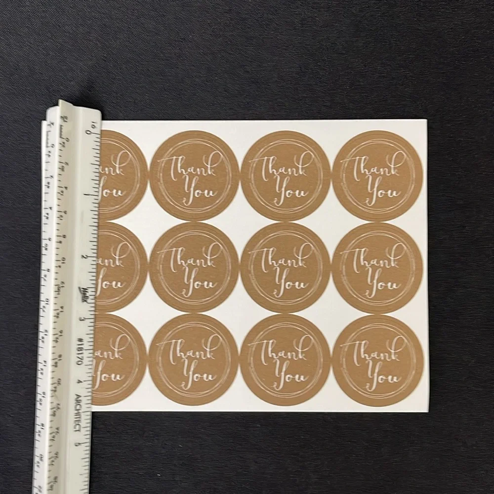 🟢 FREE WITH ANY PURCHASE OVER $10. (60) Thank you stickers